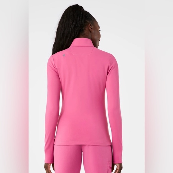 Figs Contour Knit Jacket F*ing Pink NWT - Picture 3 of 6